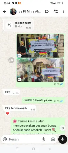 Testimonial Papan Bunga darmo
