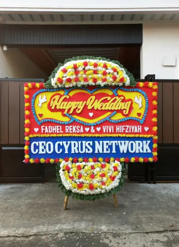 Papan Bunga Pernikahan darmo